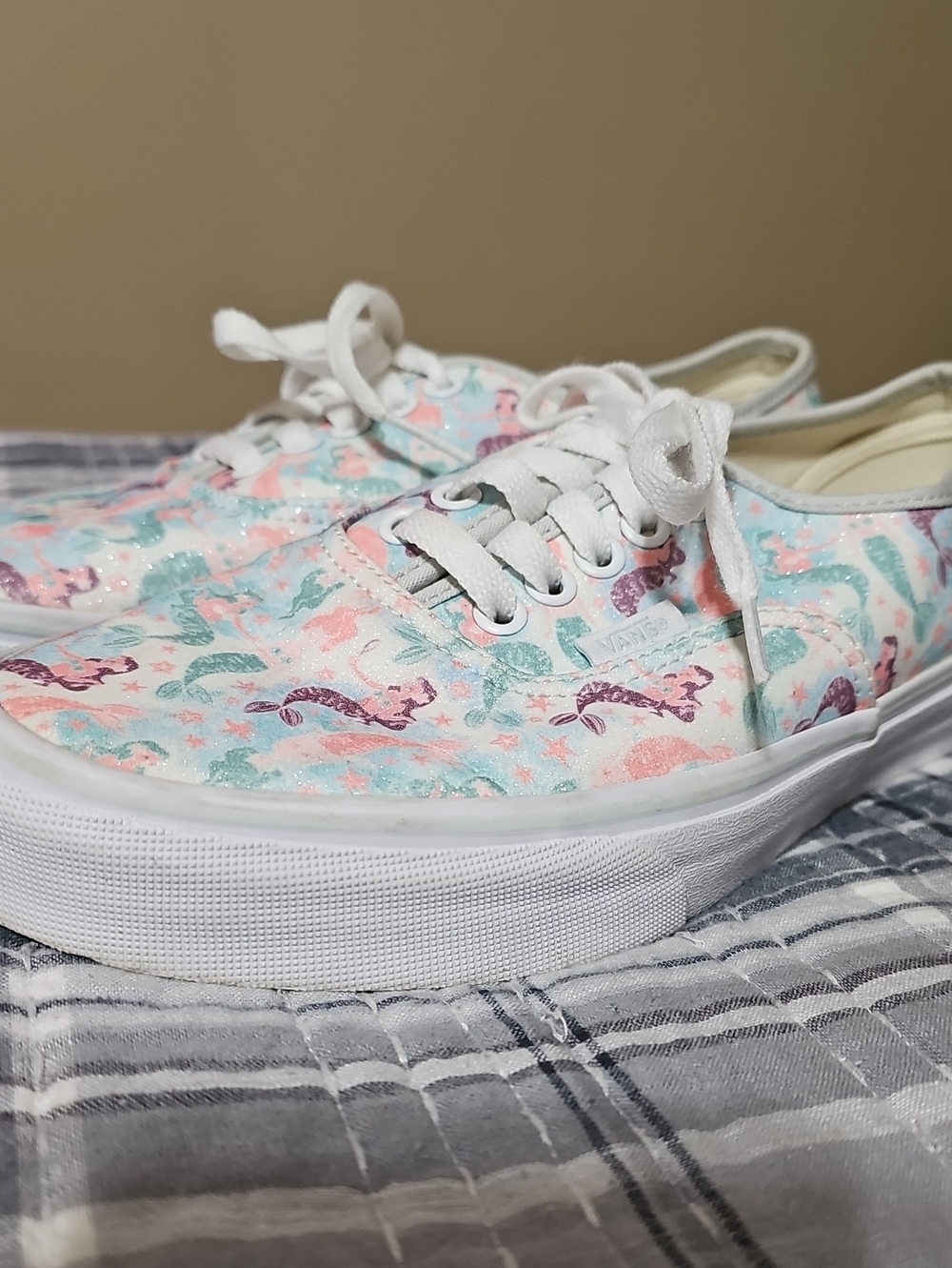 Vans Authenic Pastel Sparkle Mermaid Sneakers